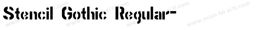 Stencil Gothic Regular字体转换